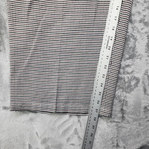 Shien Curve Pants Womens 4XL Black Brown Houndstooth High Rise Wide Leg Preppy - Picture 8 of 10